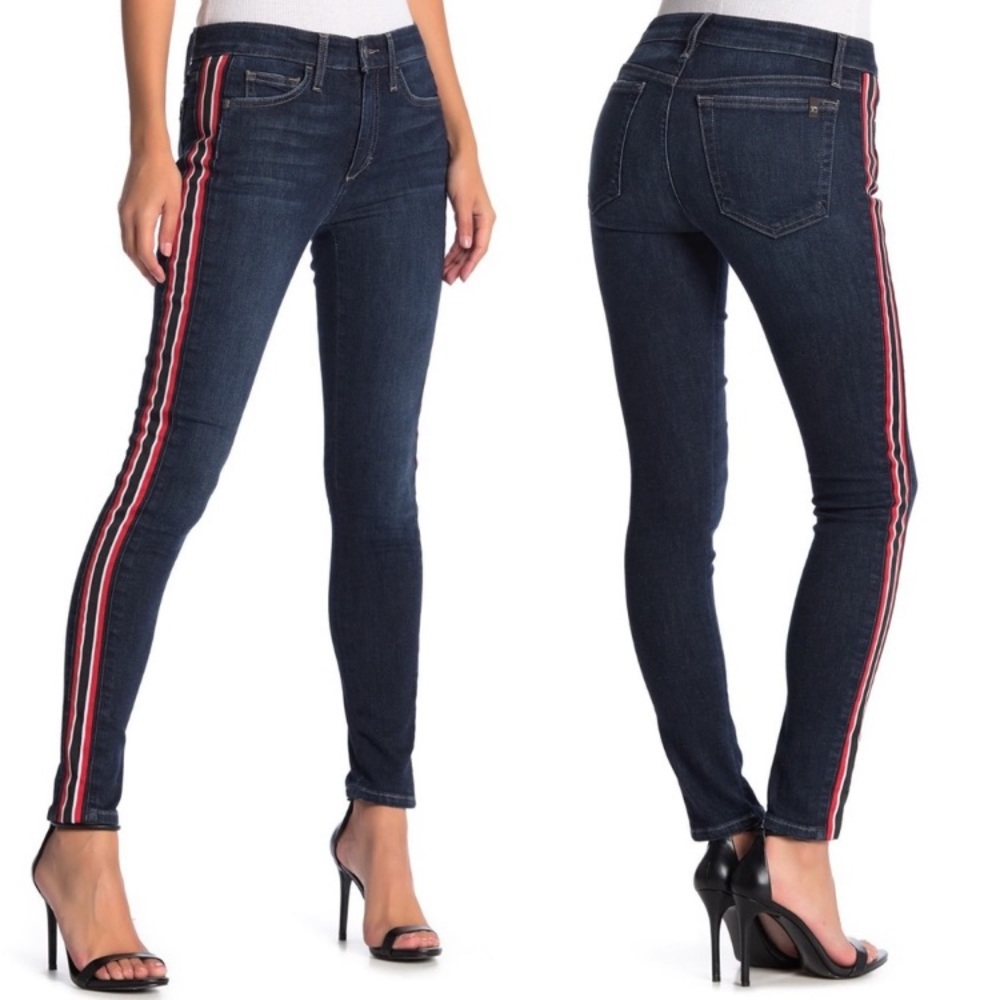 Joe’s Jeans Skinny Ankle Athletic Stripe Jean Size 25